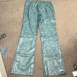 Blue pretty little thing women’s leather pants. Size 8. Originally $86